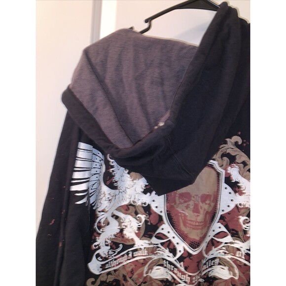 Attitude Gold Men's Graphic Print Zip Up Hoodie Size XL - Picture 9 of 10